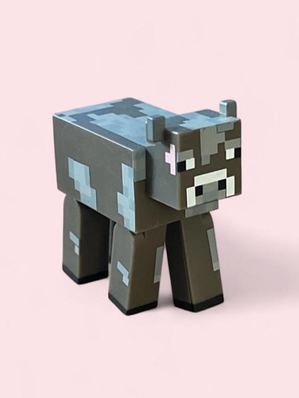 Minecraft COW Figure Mattel Brown Plastic Animal Mob Toy Collectible